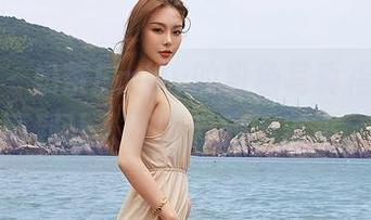 尤蜜荟 – 奶茶Emily的粉色写真福利，美丽到让人眨眼反应不过来。