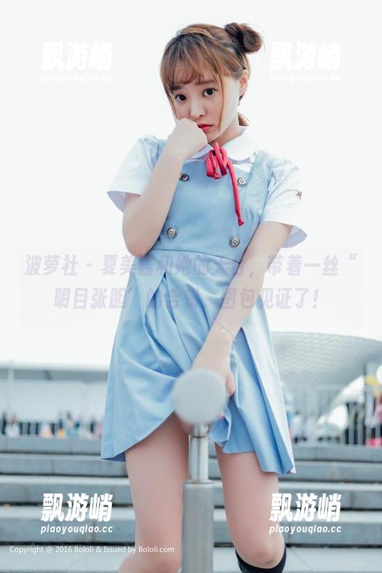 波萝社 - 夏美酱和她的天台，带着一丝“明目张胆”的合辑，图包见证了！